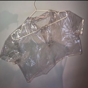 Sparkle PVC Crop Top